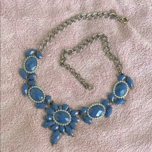 J.Crew blue statement necklace